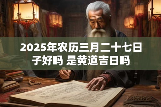 2025年农历三月二十七日子好吗 是黄道吉日吗