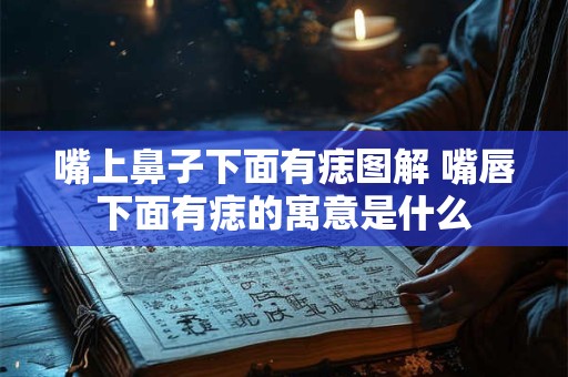 嘴上鼻子下面有痣图解 嘴唇下面有痣的寓意是什么