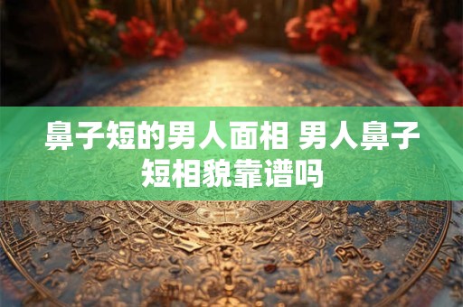 鼻子短的男人面相 男人鼻子短相貌靠谱吗
