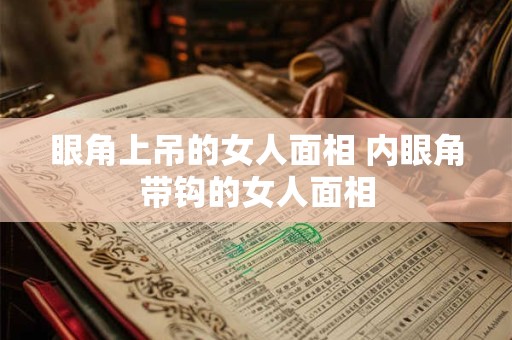 眼角上吊的女人面相 内眼角带钩的女人面相