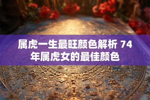 属虎一生最旺颜色解析 74年属虎女的最佳颜色