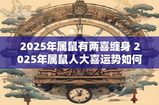 2025年属鼠有两喜缠身 2025年属鼠人大喜运势如何