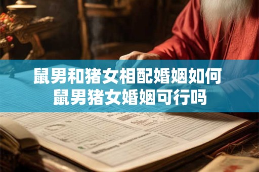 鼠男和猪女相配婚姻如何 鼠男猪女婚姻可行吗