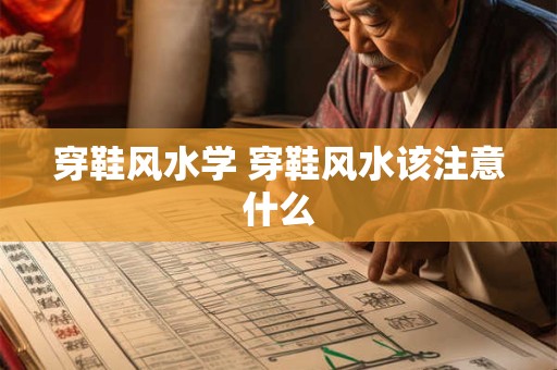 穿鞋风水学 穿鞋风水该注意什么