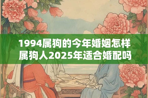 1994属狗的今年婚姻怎样 属狗人2025年适合婚配吗