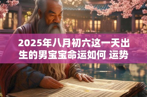 2025年八月初六这一天出生的男宝宝命运如何 运势咋样