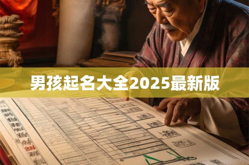 男孩起名大全2025最新版