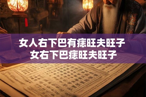 女人右下巴有痣旺夫旺子 女右下巴痣旺夫旺子