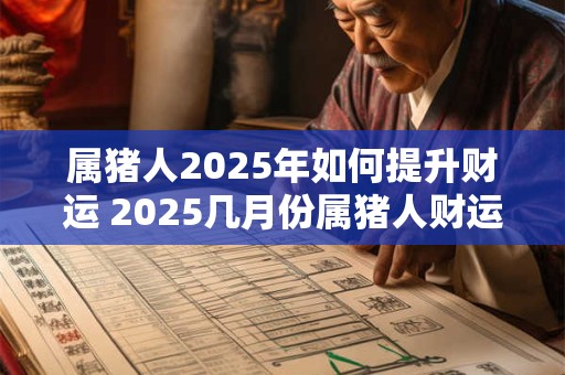 属猪人2025年如何提升财运 2025几月份属猪人财运最差