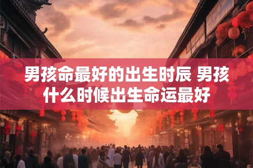 男孩命最好的出生时辰 男孩什么时候出生命运最好 男孩命最好的出生时辰 男孩什么时候出生命运最好