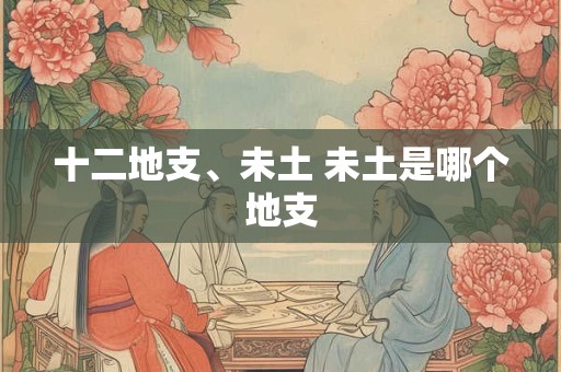 十二地支、未土 未土是哪个地支