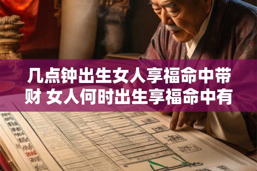 几点钟出生女人享福命中带财 女人何时出生享福命中有财
