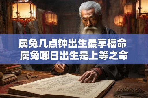 属兔几点钟出生最享福命 属兔哪日出生是上等之命