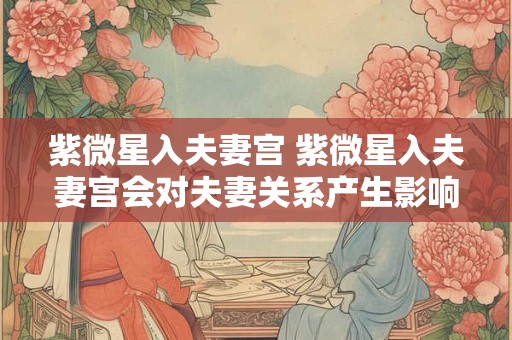 紫微星入夫妻宫 紫微星入夫妻宫会对夫妻关系产生影响吗