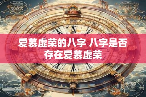 爱慕虚荣的八字 八字是否存在爱慕虚荣
