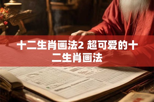 十二生肖画法2 超可爱的十二生肖画法