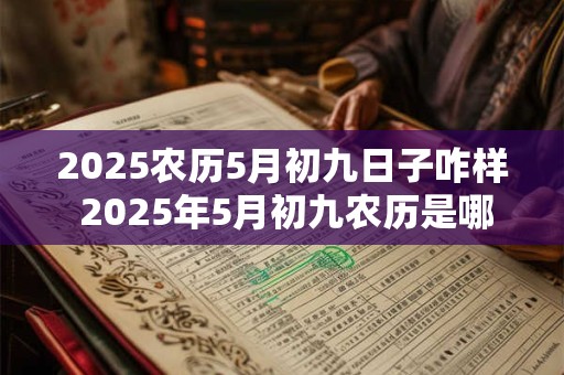 2025农历5月初九日子咋样 2025年5月初九农历是哪一天