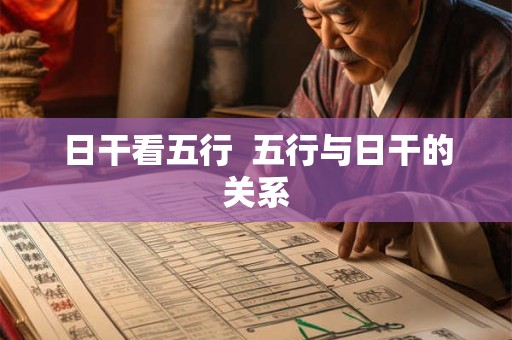 日干看五行  五行与日干的关系