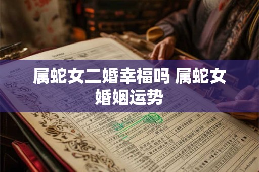 属蛇女二婚幸福吗 属蛇女婚姻运势