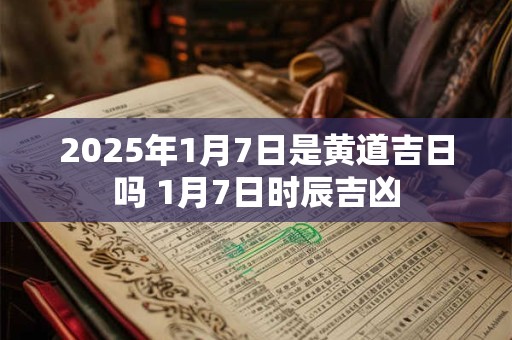 2026年1月7日是黄道吉日吗 1月7日时辰吉凶