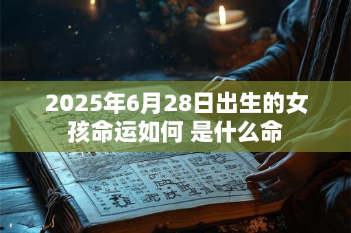 2025年6月28日出生的女孩命运如何 是什么命