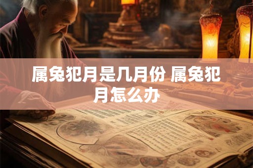 属兔犯月是几月份 属兔犯月怎么办