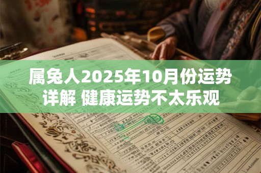 属兔人2025年10月份运势详解 健康运势不太乐观