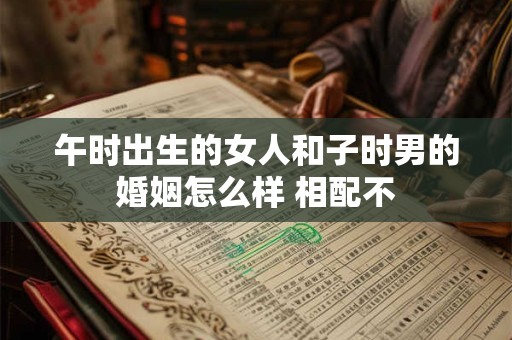 午时出生的女人和子时男的婚姻怎么样 相配不