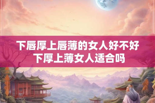 下唇厚上唇薄的女人好不好 下厚上薄女人适合吗