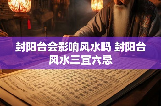 封阳台会影响风水吗 封阳台风水三宜六忌