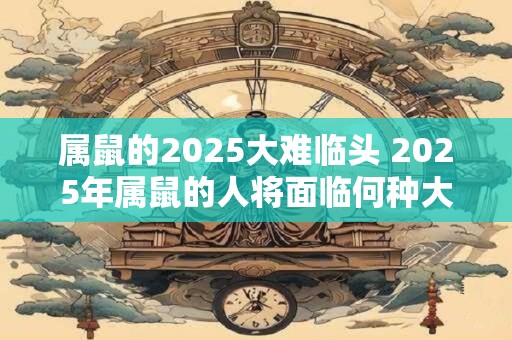 属鼠的2025大难临头 2025年属鼠的人将面临何种大难