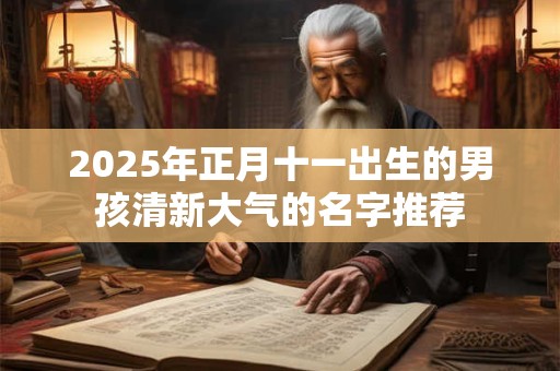 2025年正月十一出生的男孩清新大气的名字推荐