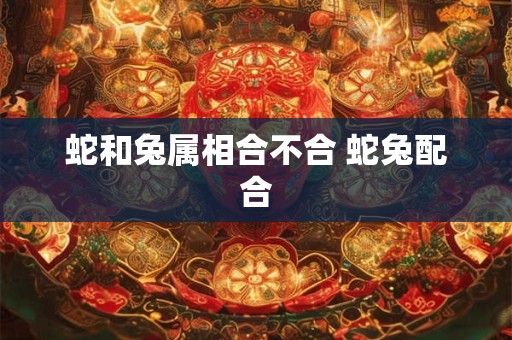 蛇和兔属相合不合 蛇兔配合
