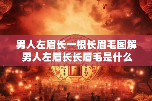 男人左眉长一根长眉毛图解 男人左眉长长眉毛是什么意思