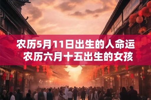 农历5月11日出生的人命运  农历六月十五出生的女孩命运好吗