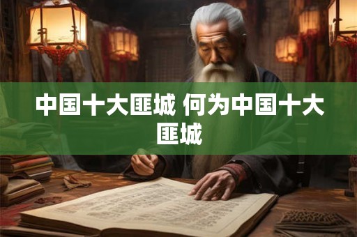 中国十大匪城 何为中国十大匪城