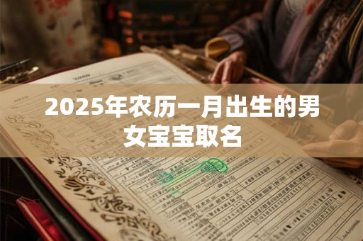 2025年农历一月出生的男女宝宝取名