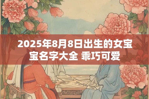 2025年8月8日出生的女宝宝名字大全 乖巧可爱