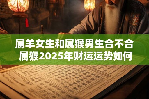 属羊女生和属猴男生合不合 属猴2026年财运运势如何