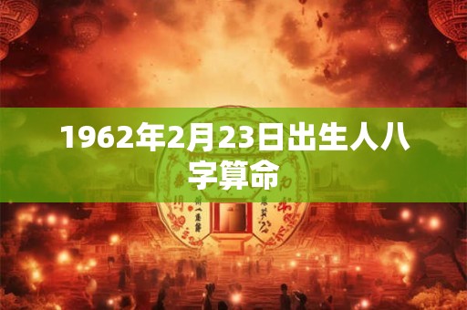 1962年2月23日出生人八字算命