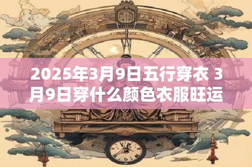 2025年3月9日五行穿衣 3月9日穿什么颜色衣服旺运