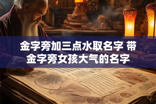 金字旁加三点水取名字 带金字旁女孩大气的名字
