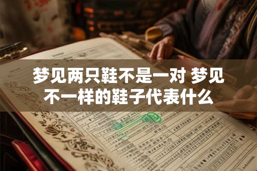 梦见两只鞋不是一对 梦见不一样的鞋子代表什么