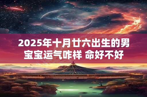 2025年十月廿六出生的男宝宝运气咋样 命好不好