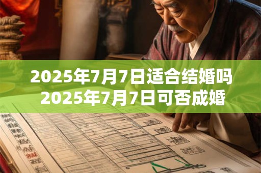 2025年7月7日适合结婚吗 2025年7月7日可否成婚