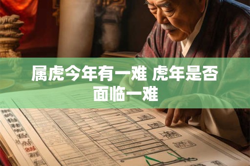 属虎今年有一难 虎年是否面临一难