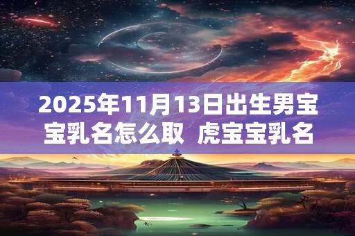 2025年11月13日出生男宝宝乳名怎么取  虎宝宝乳名大全