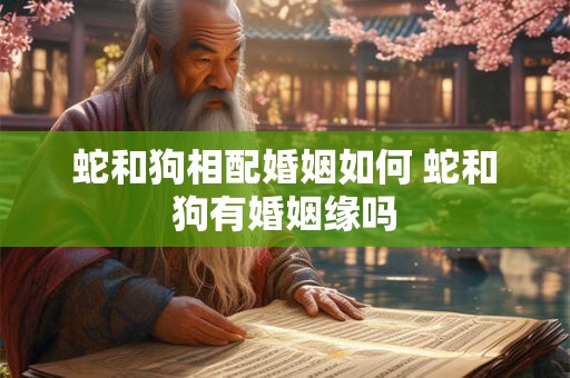 蛇和狗相配婚姻如何 蛇和狗有婚姻缘吗