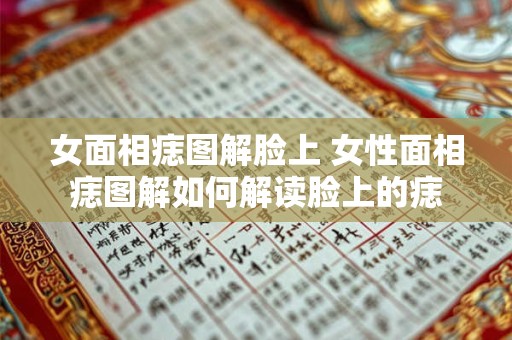 女面相痣图解脸上 女性面相痣图解如何解读脸上的痣