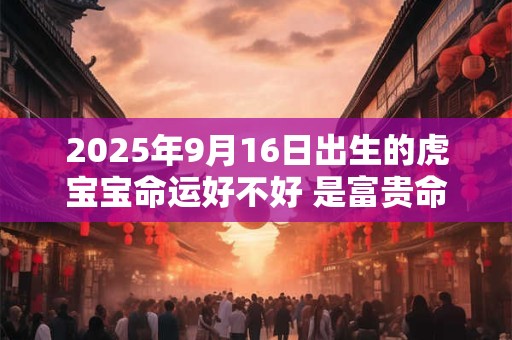 2025年9月16日出生的虎宝宝命运好不好 是富贵命吗